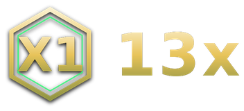 13x logo